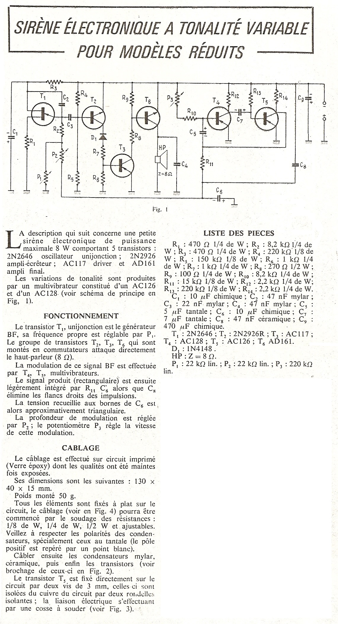 page 1 de la revue